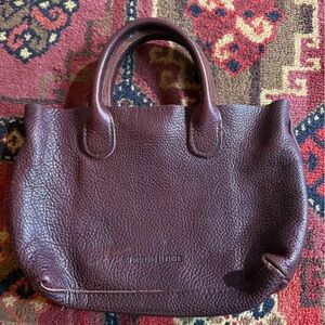 Portland Leather Pebbled Brown Tote Bag
